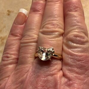 Hello Kitty Crystal ring.New adjustable.
